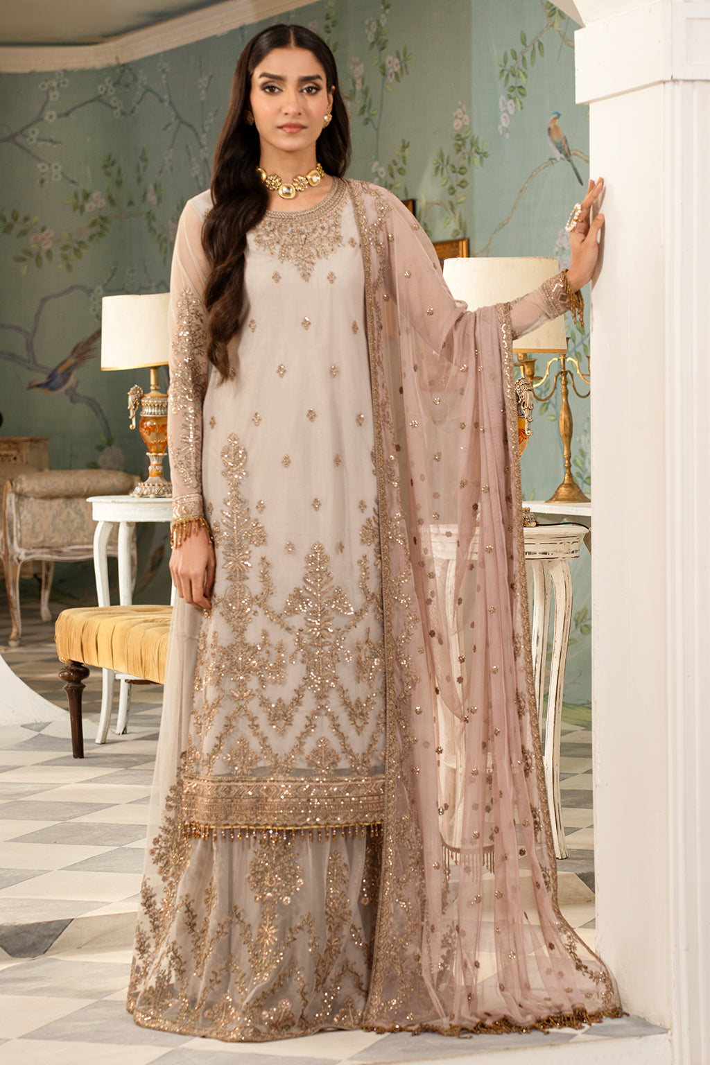 Afsanah Edition Luxury Embroidered Formal Collection 06