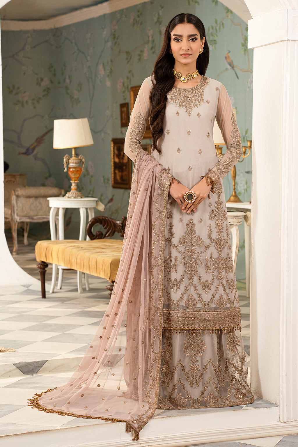 Afsanah Edition Luxury Embroidered Formal Collection 06