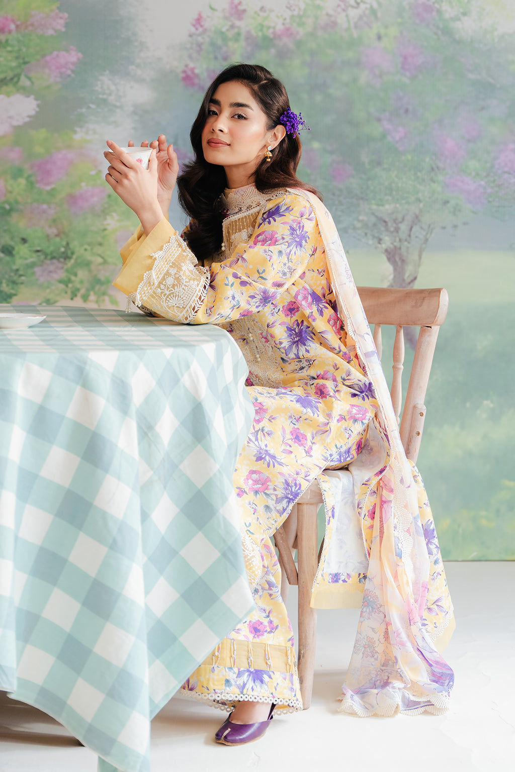 The Floral Charm Lawn Collection By Afrozeh 01