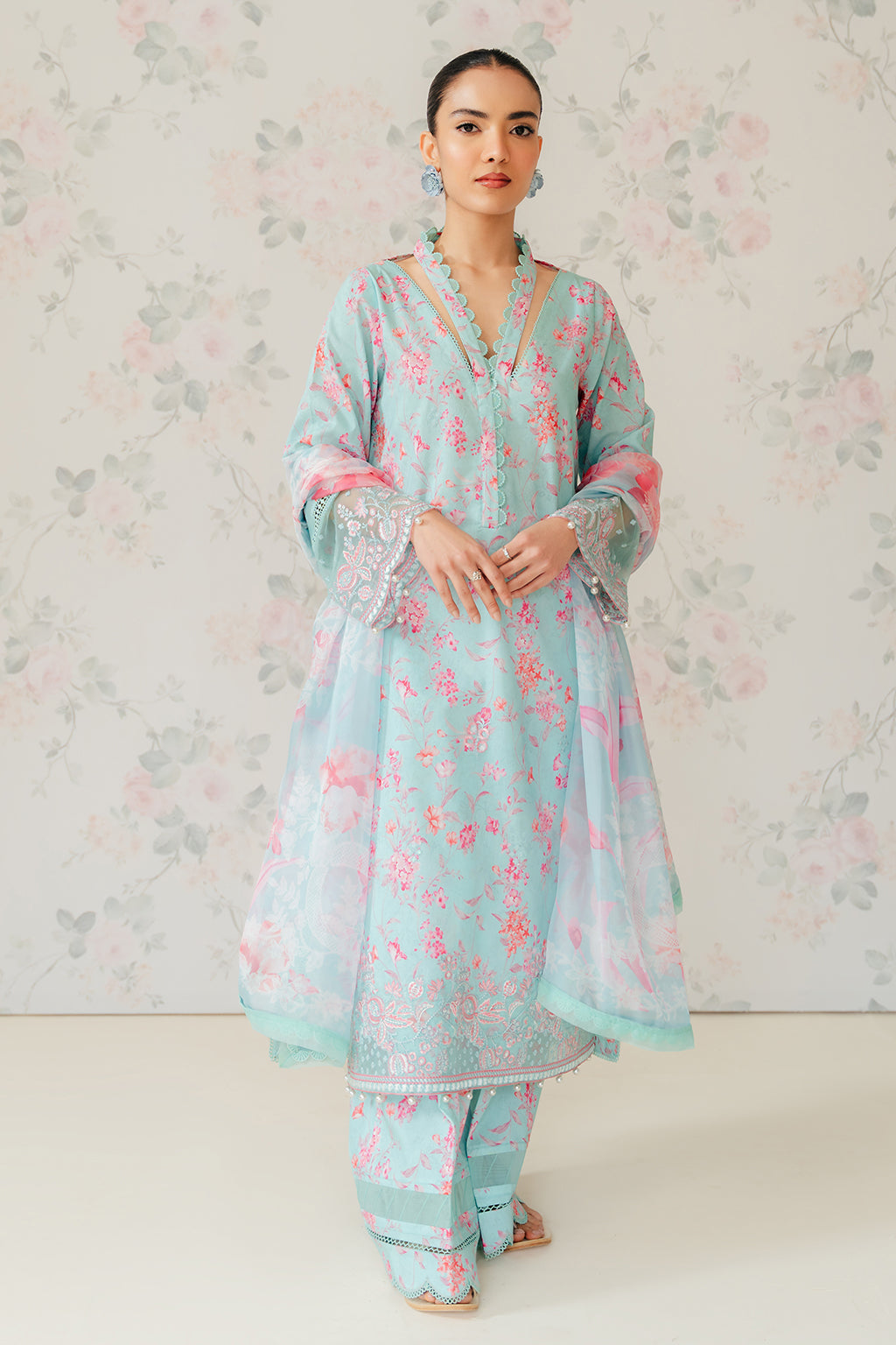 The Floral Charm Lawn Collection By Afrozeh 07