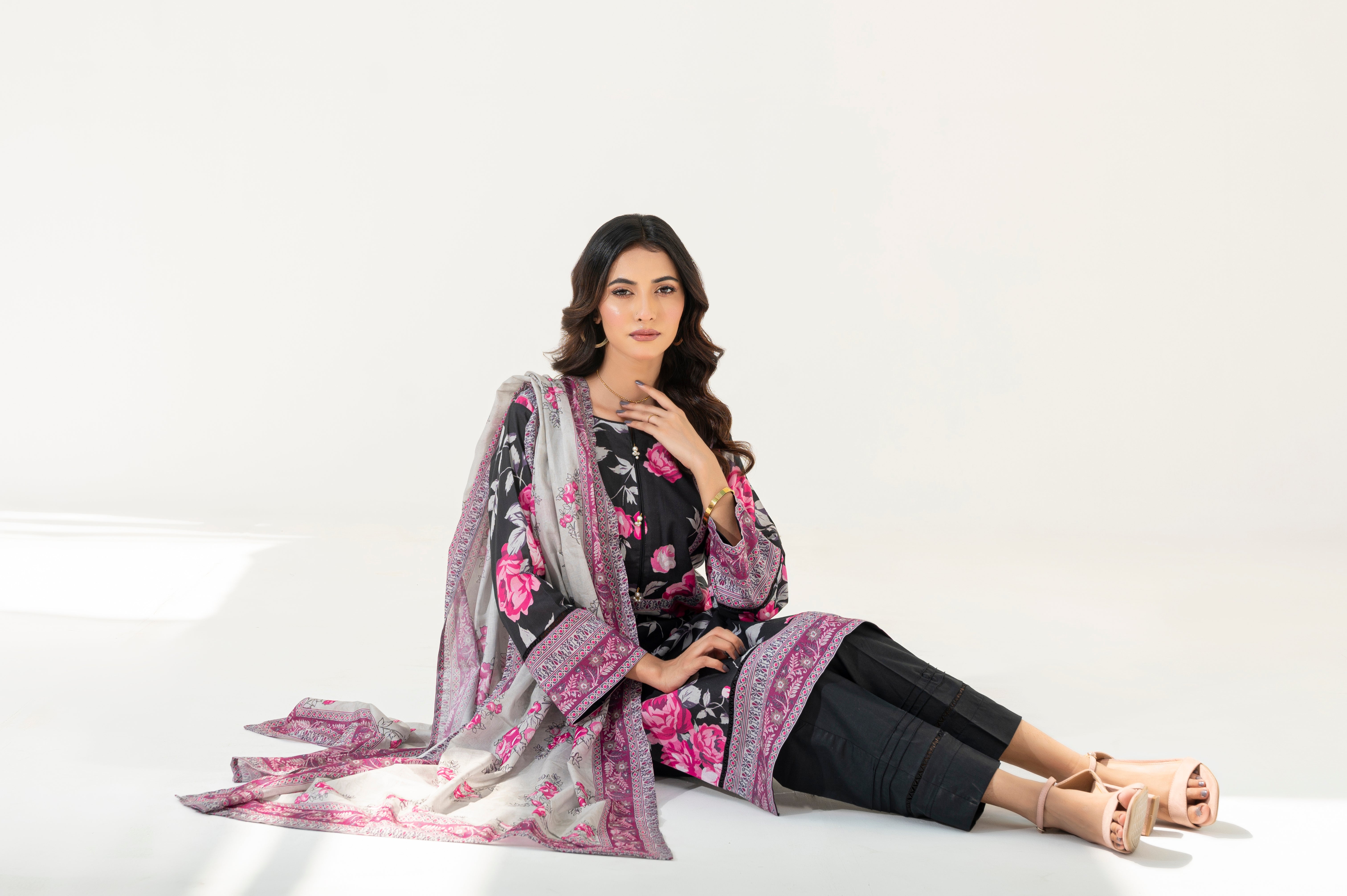 Manahil Lakhani | Celestine RTW Cambric 3 Piece