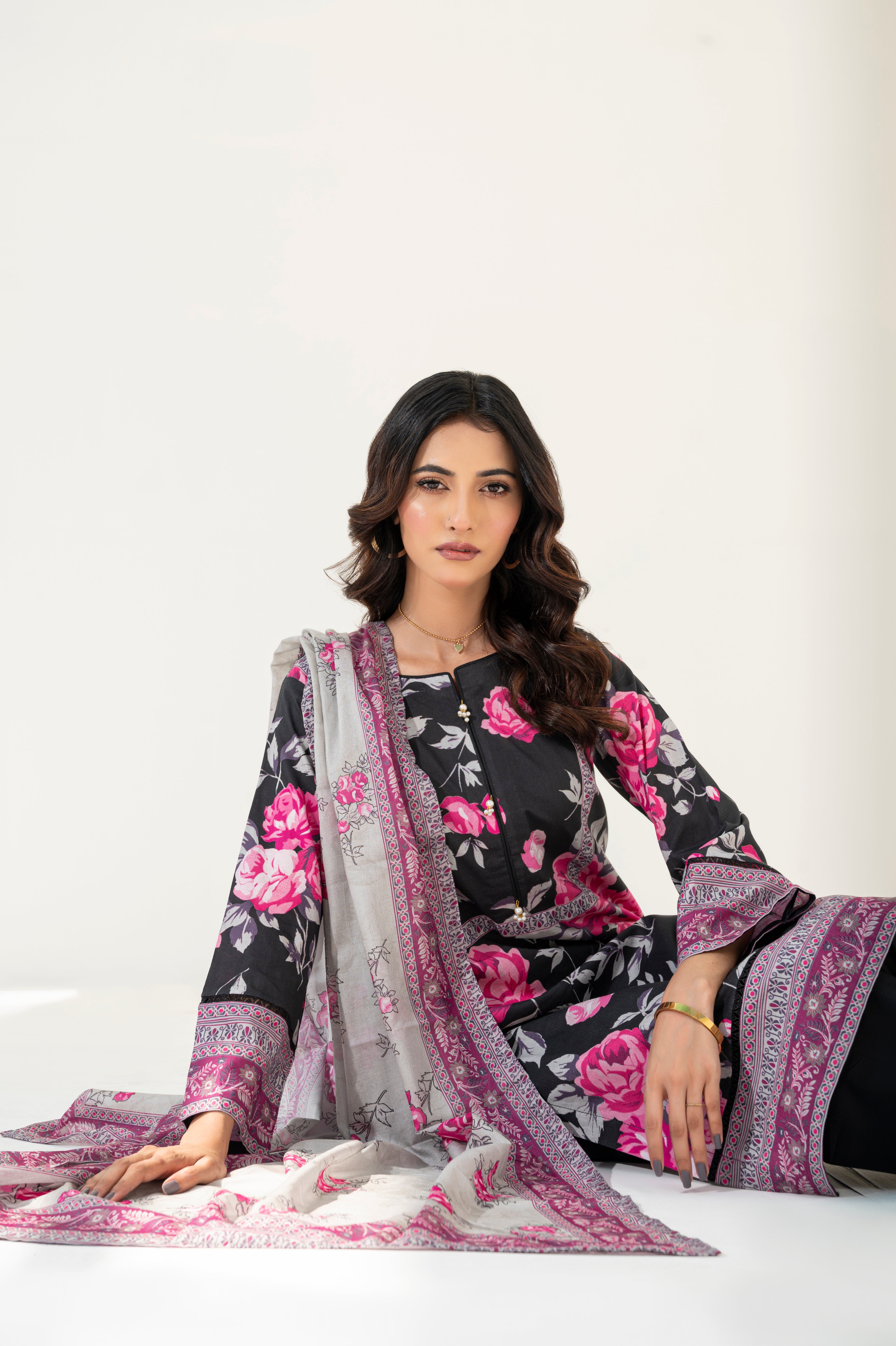 Manahil Lakhani | Celestine RTW Cambric 3 Piece