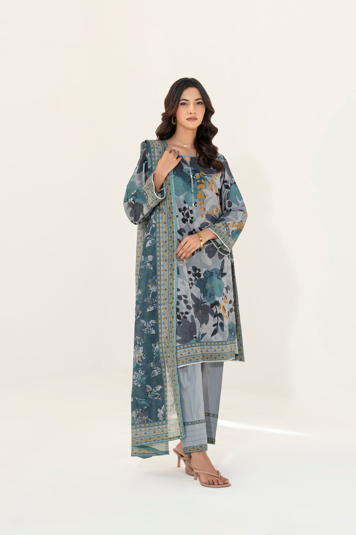 Manahil Lakhani | Celestine RTW Cambric 3 Piece