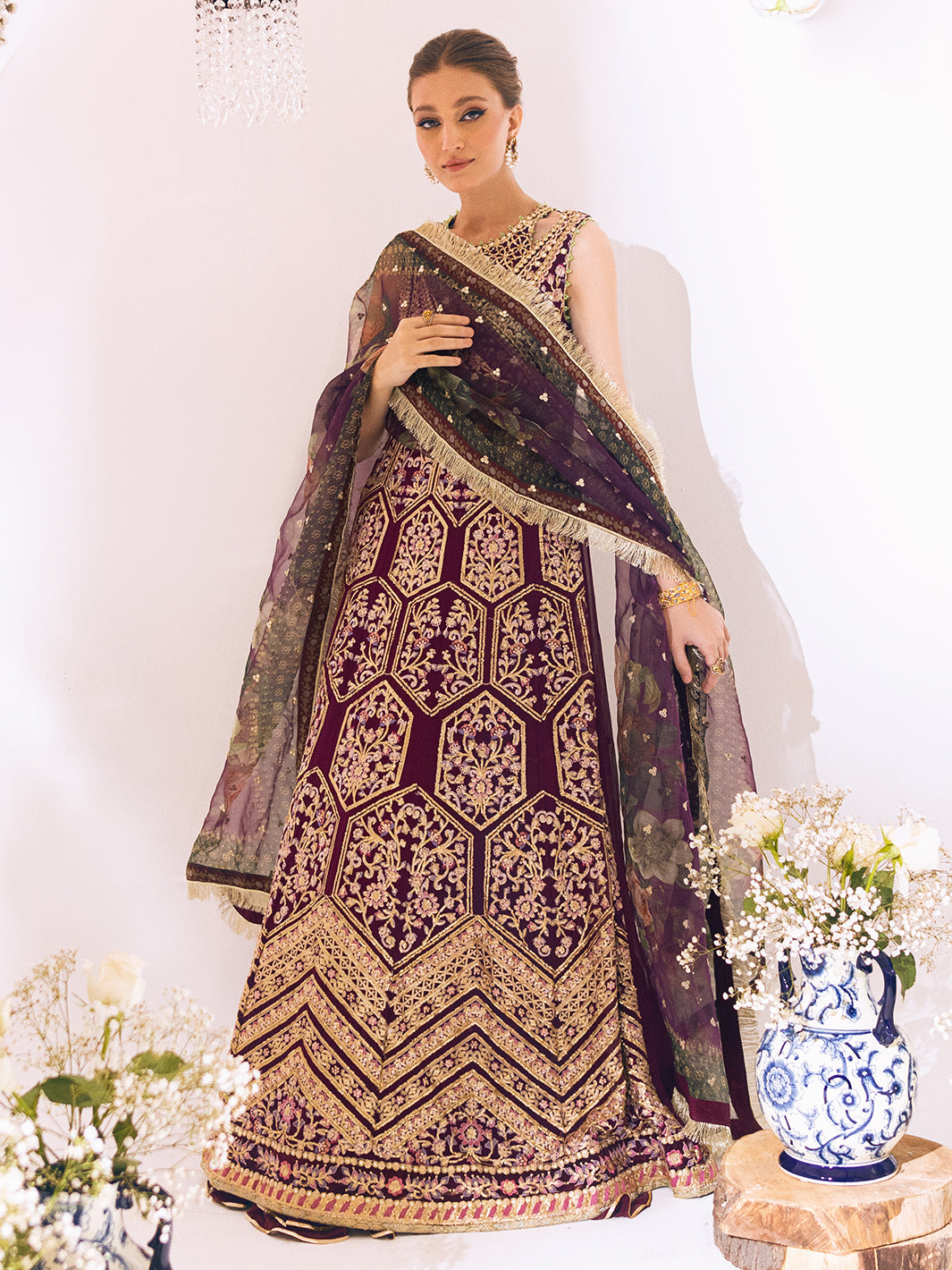 Roheenaz Sawariya Luxury Kalidaar Chiffon