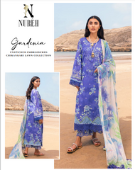Nureh Gardenia Chikankari Lawn