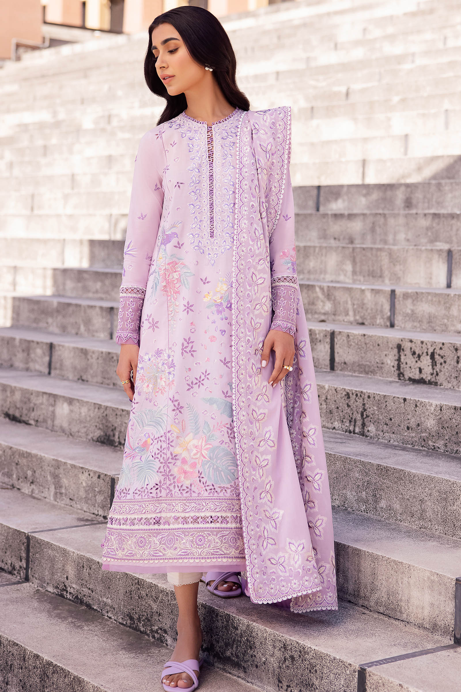 Zaha Embroidered Lawn Collection 24' (1A)
