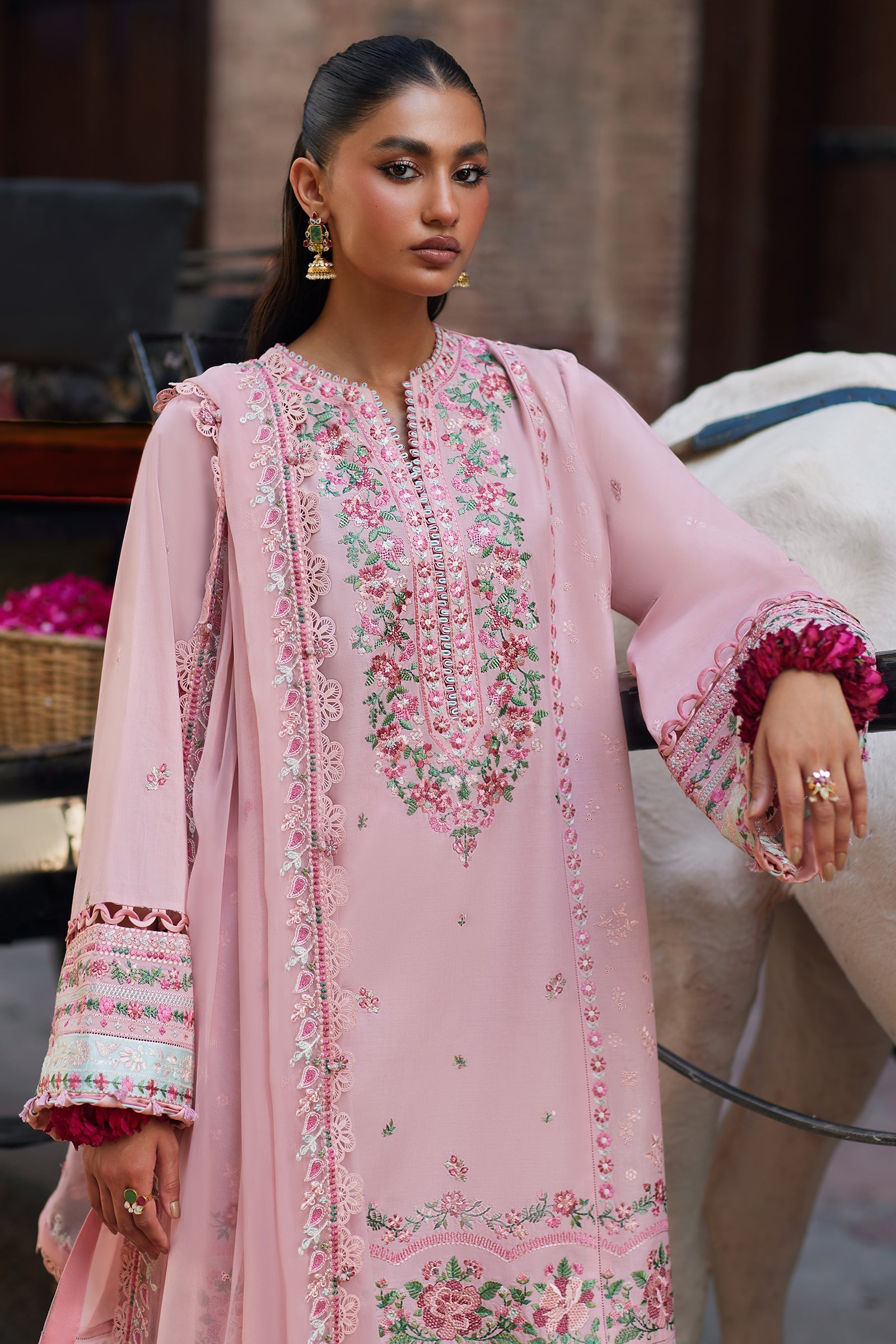 Zaha Luxury Embroidered Lawn Collection By Khadija Shah 24 (07)