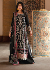 Shades Of Winter by Florent Unstitched Marina Twill Embroidered Suits 3 Piece FL25SW FL-6B - Winter Collection