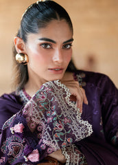 Shades Of Winter by Florent Unstitched Marina Twill Embroidered Suits 3 Piece FL25SW FL-7A - Winter Collection