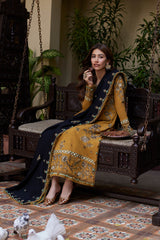 Zaha Luxury Embroidered Winter Collection ZW-11