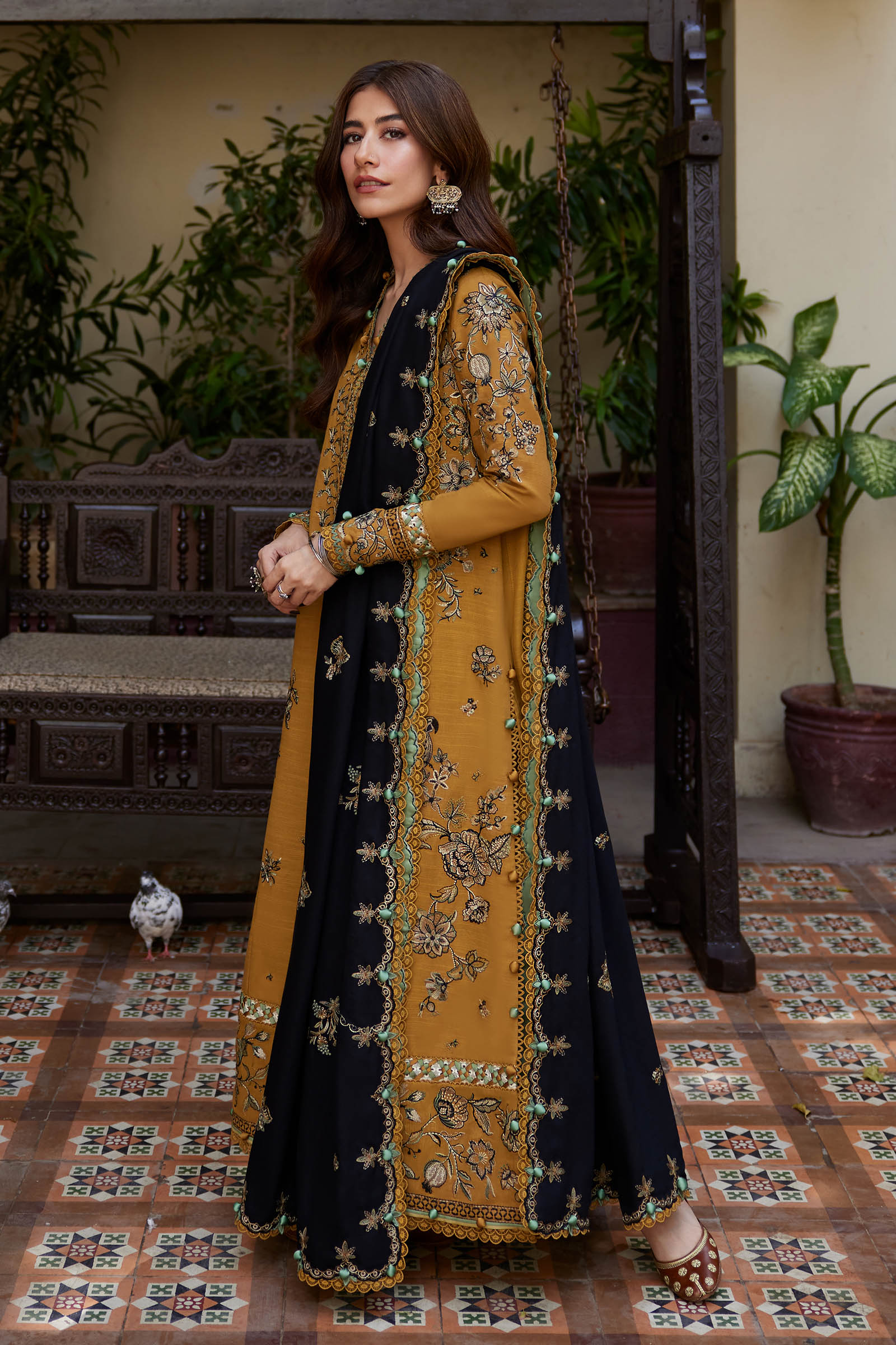 Zaha Luxury Embroidered Winter Collection ZW-11