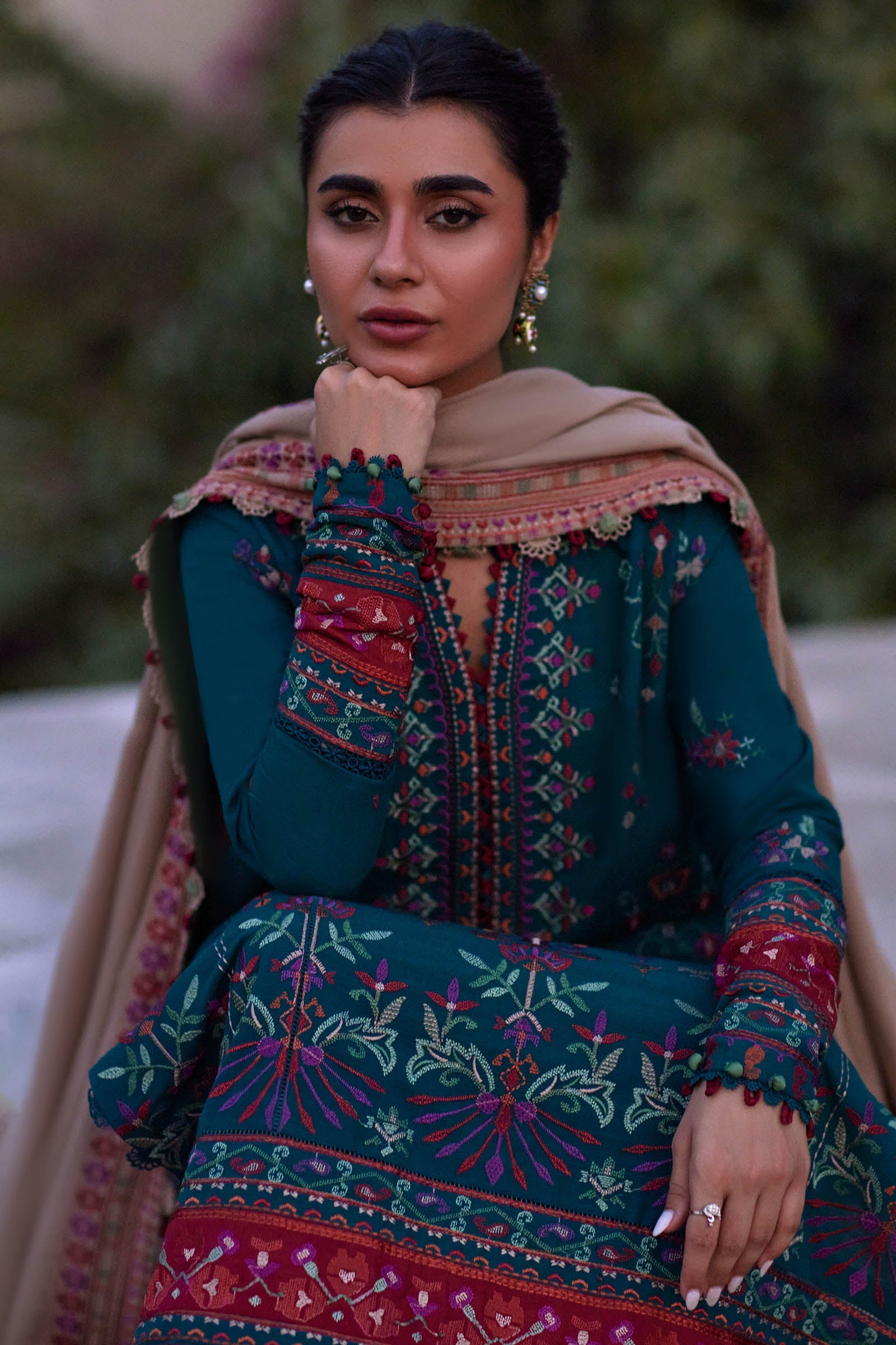 Zaha Luxury Embroidered Winter Collection ZW-03