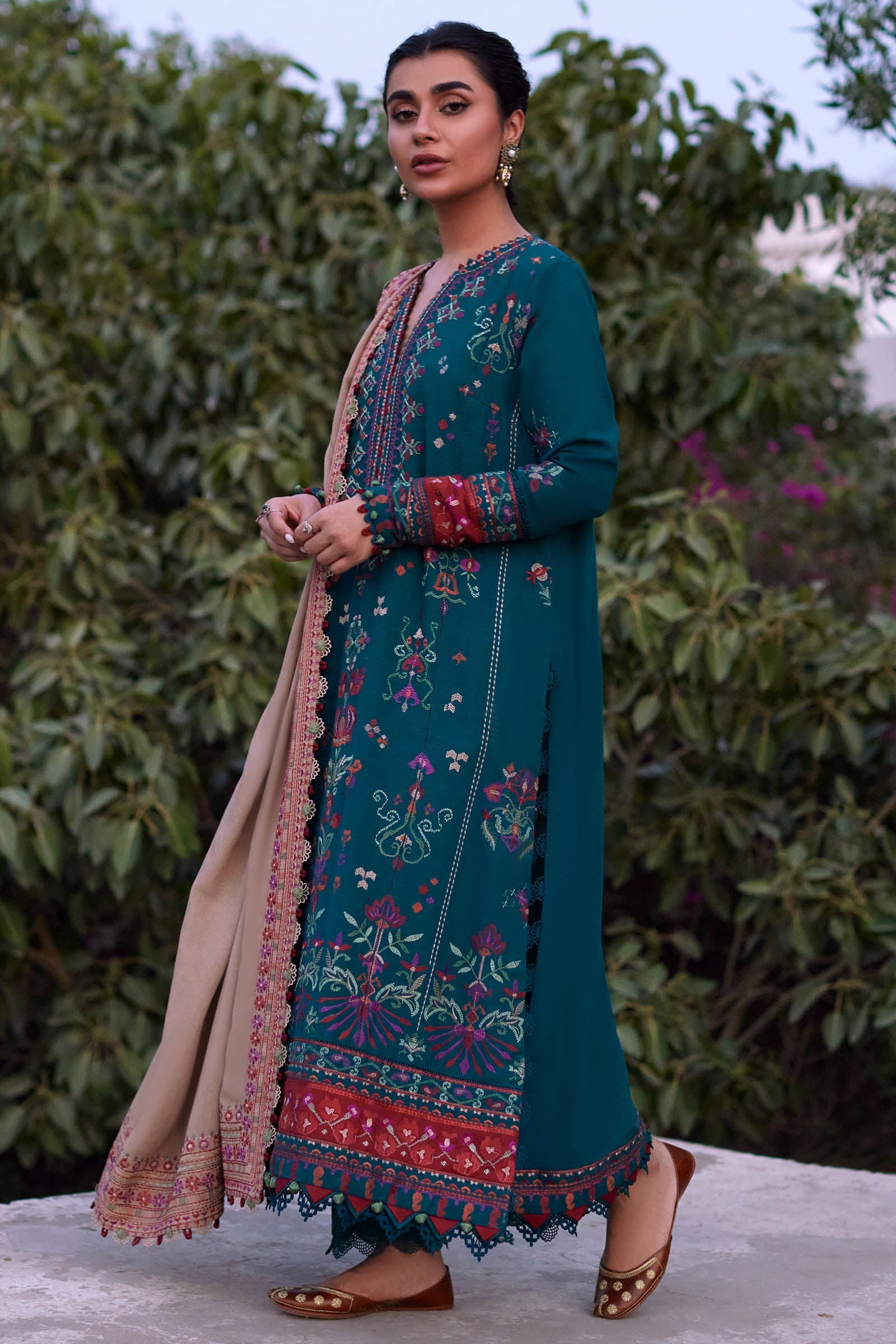 Zaha Luxury Embroidered Winter Collection ZW-03