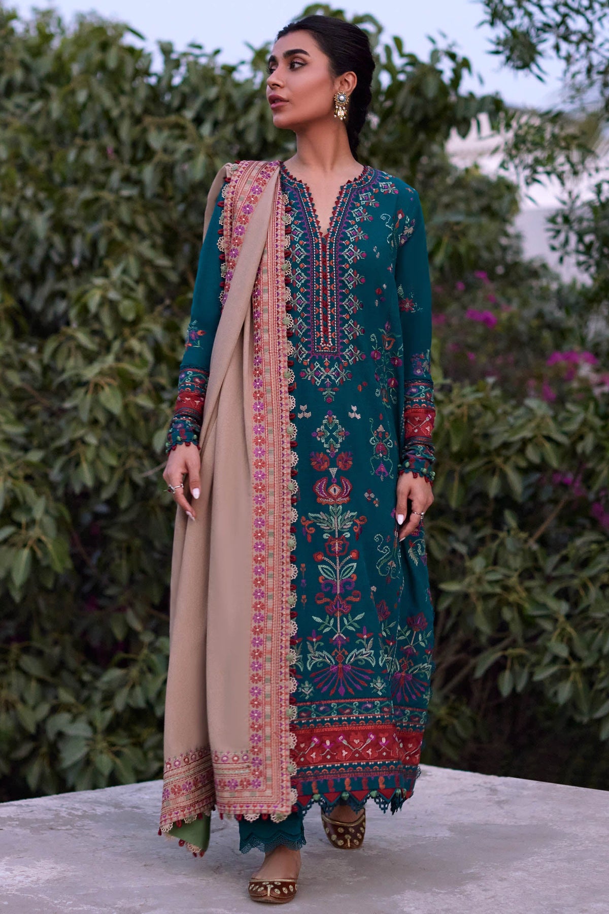 Zaha Luxury Embroidered Winter Collection ZW-03