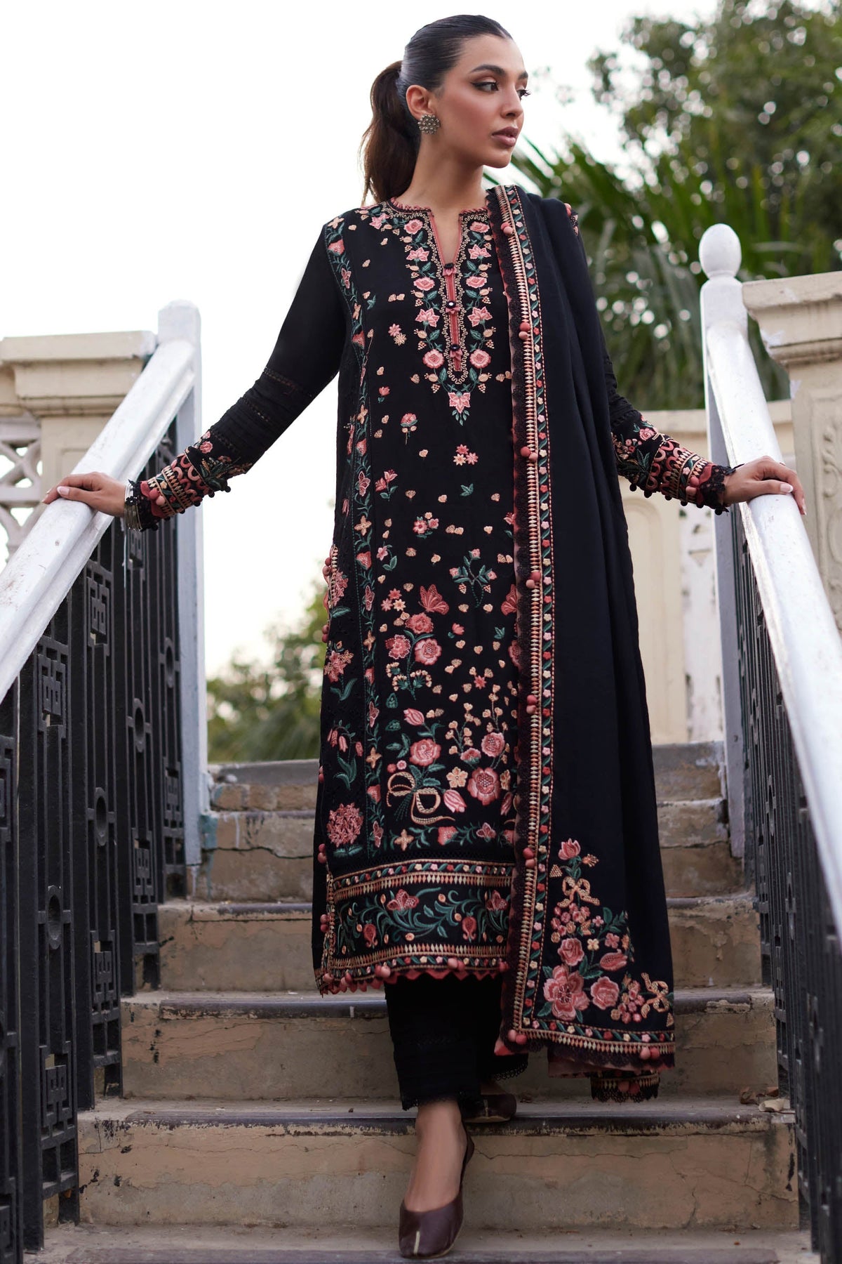 Zaha Luxury Embroidered Winter Collection ZW-02