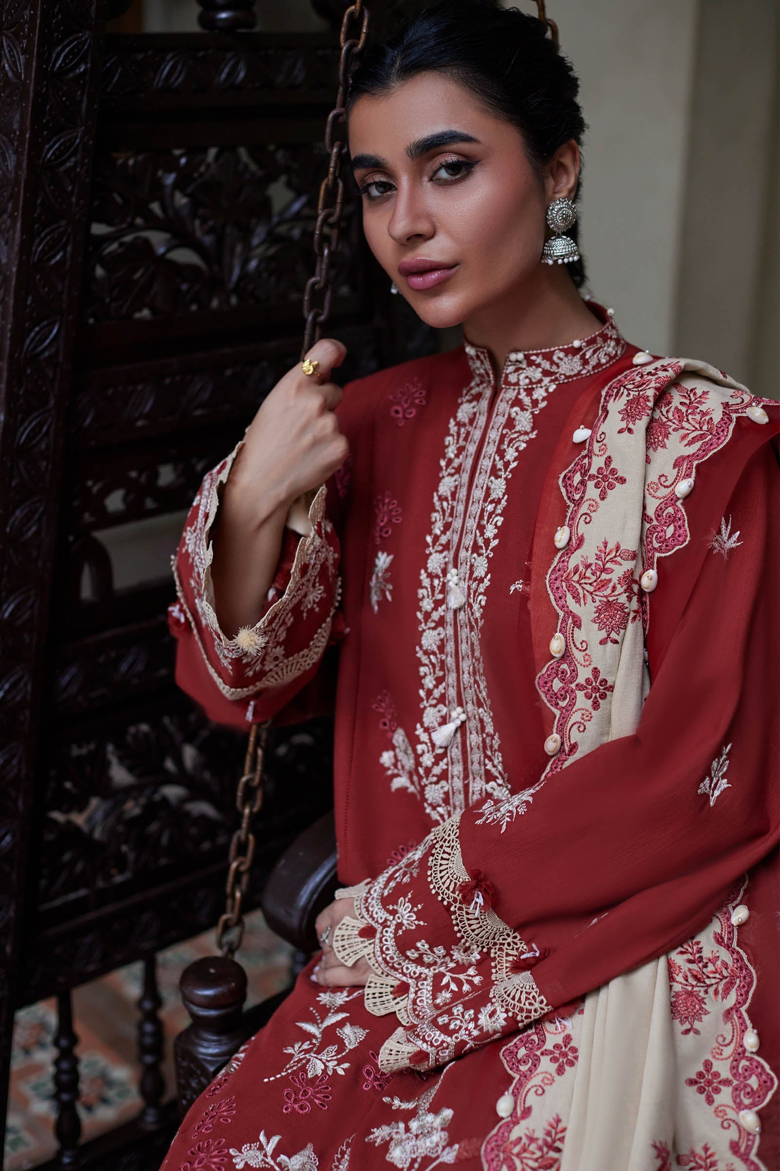 Zaha Luxury Embroidered Winter Collection ZW-05
