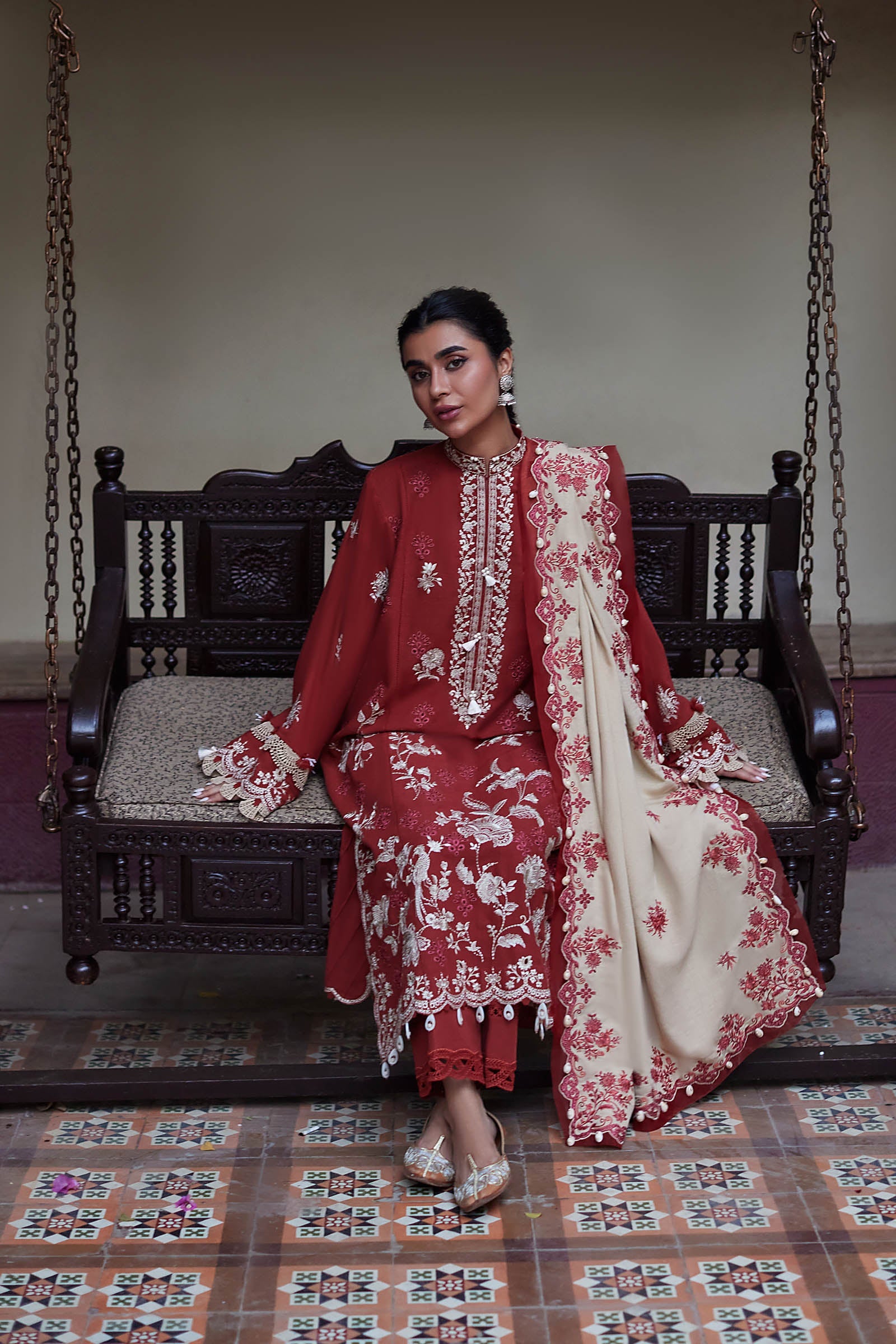 Zaha Luxury Embroidered Winter Collection ZW-05