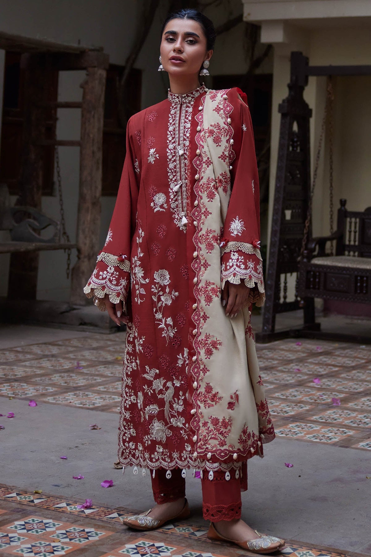 Zaha Luxury Embroidered Winter Collection ZW-05