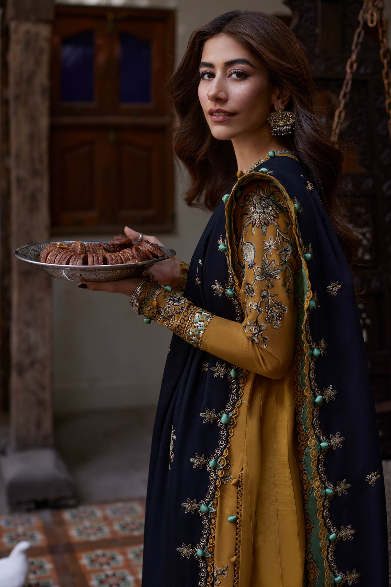 Zaha Luxury Embroidered Winter Collection ZW-11