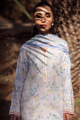 Zaha Embroidered Lawn Collection 24' (3B)