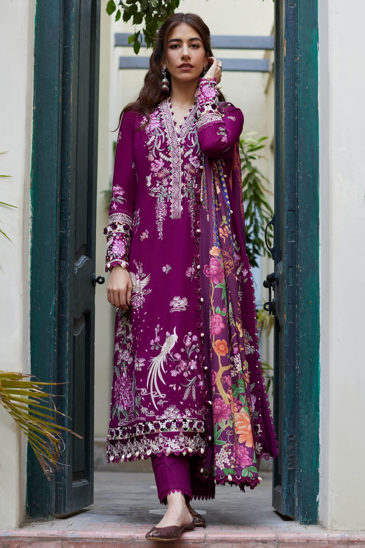 Zaha Luxury Embroidered Winter Collection ZW-09