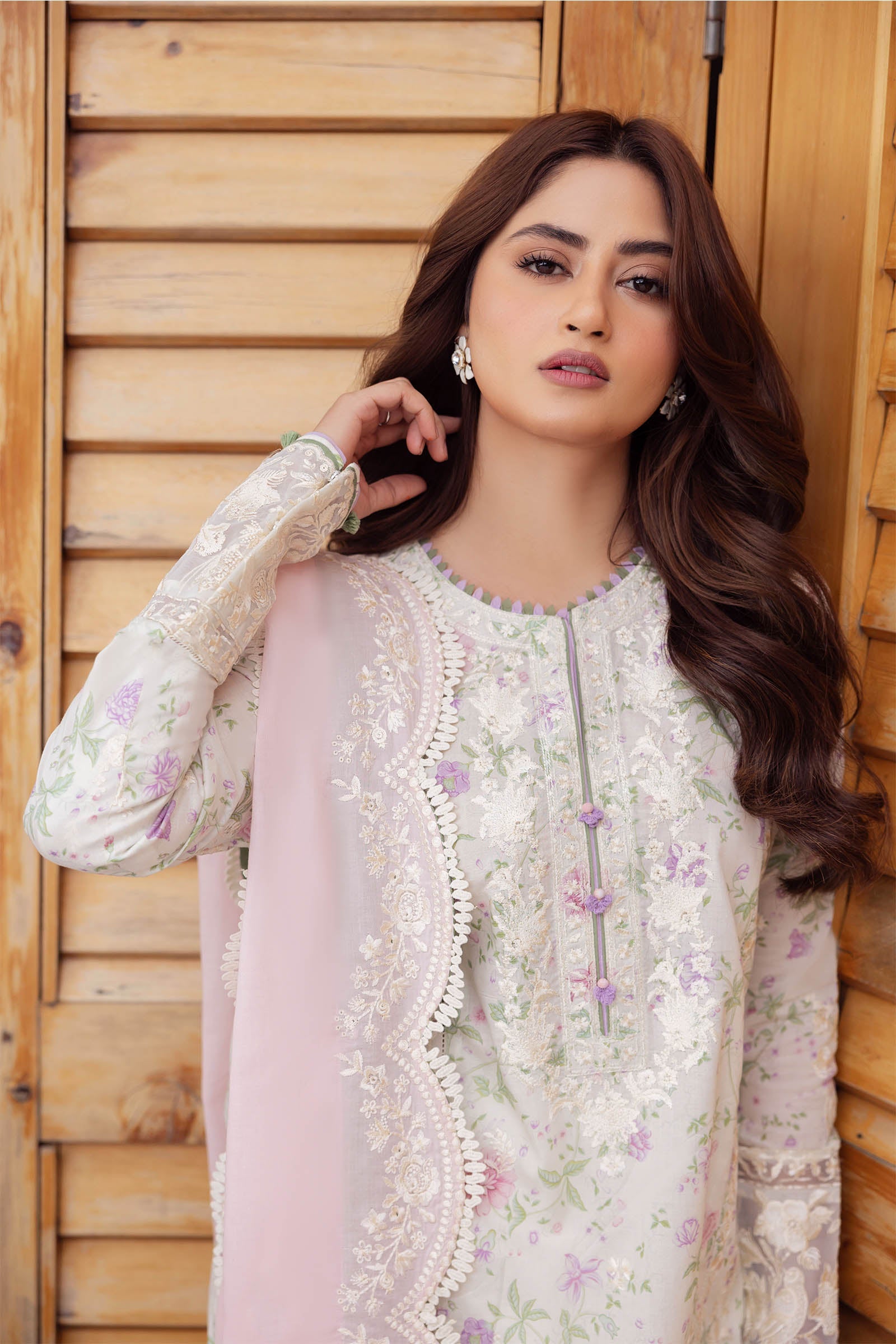 Zaha Embroidered Lawn Collection 24' (12B)