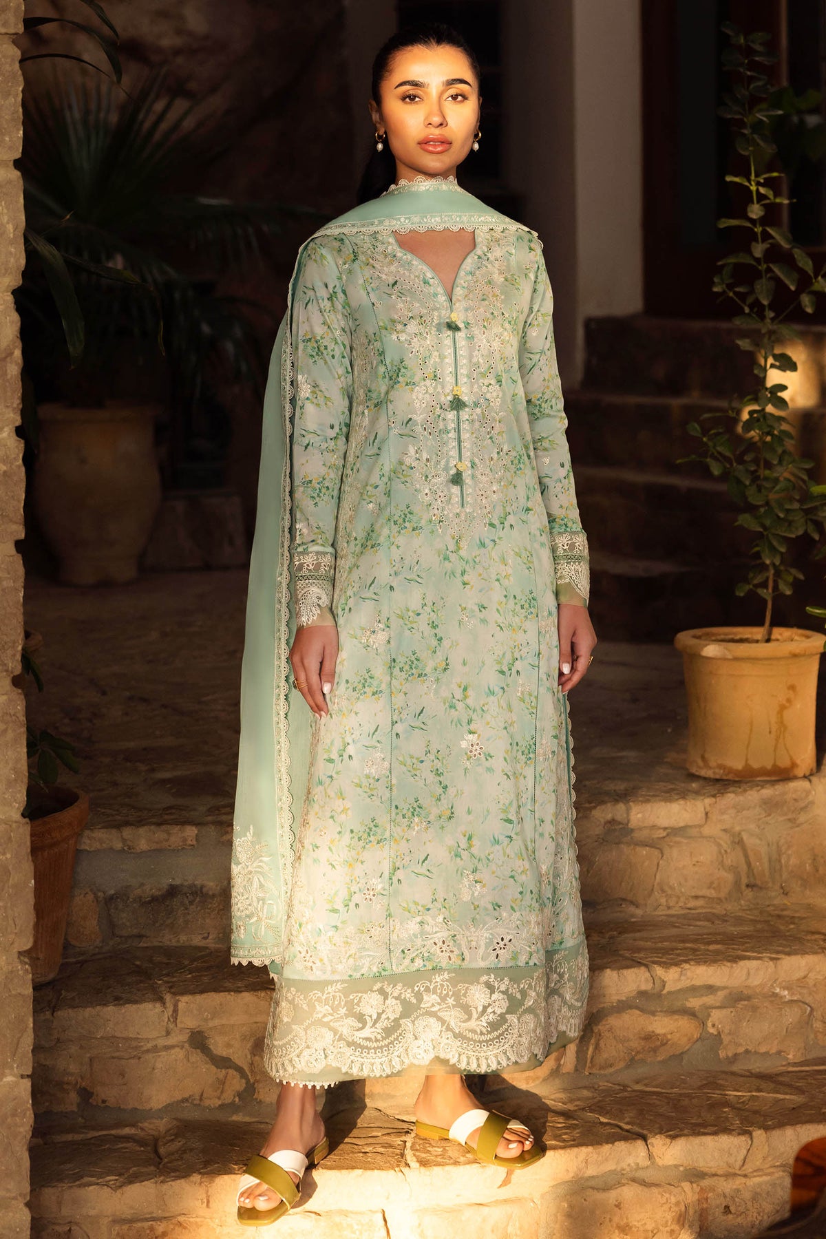 Zaha Embroidered Lawn Collection 24' (13B)