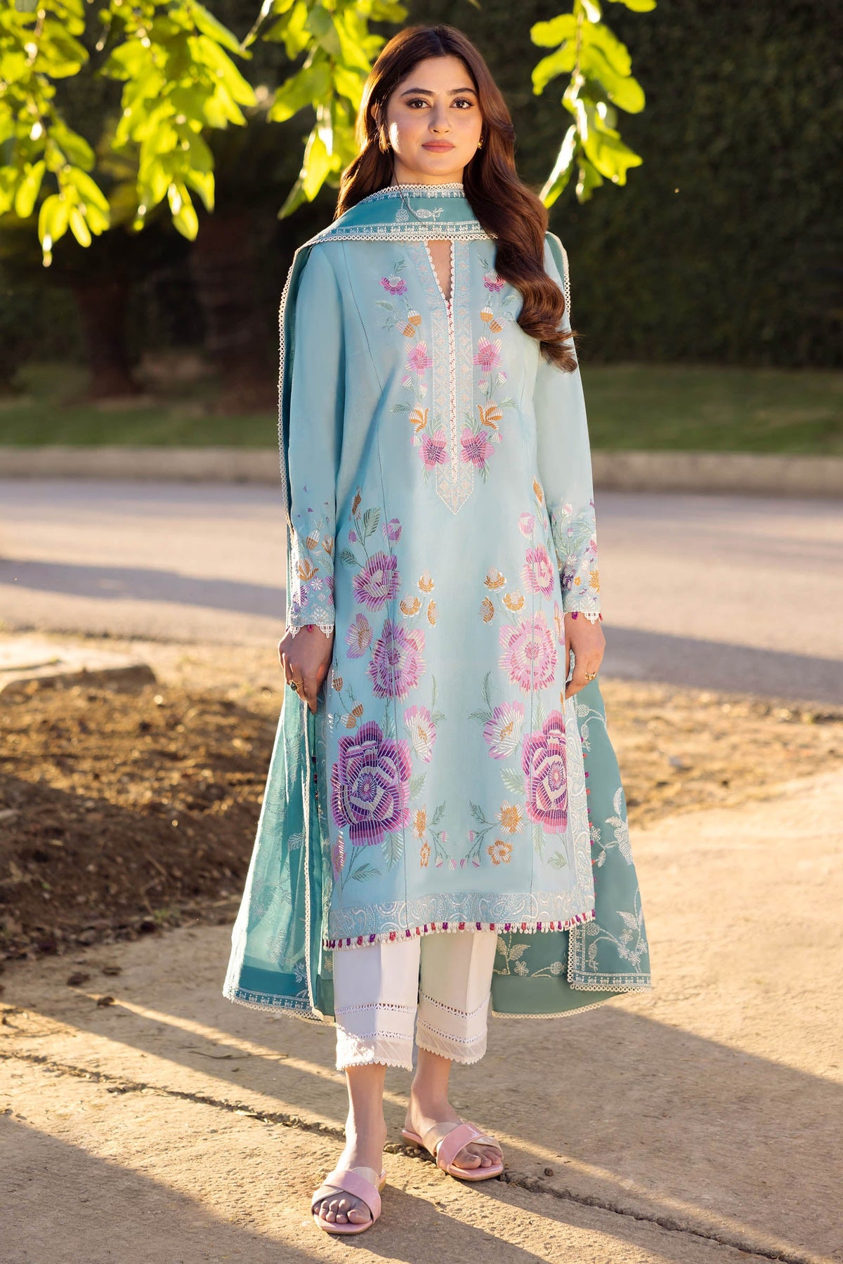 Zaha Embroidered Lawn Collection 24' (14B)