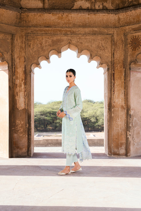 Zellbury Unstitched Chikankari Lawn 25