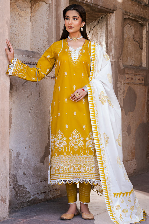 Zellbury Unstitched Chikankari Lawn 25