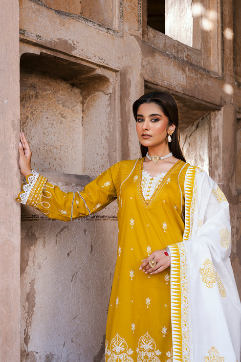 Zellbury Unstitched Chikankari Lawn 25