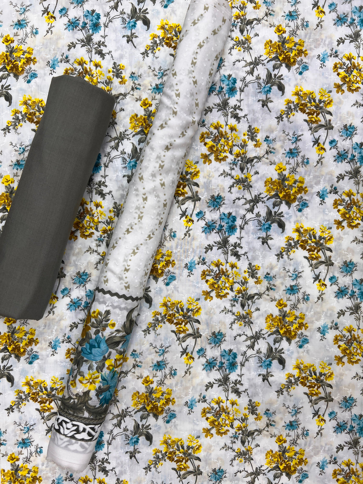 New Komal Prints Wrinkle Free 3 Piece Suit