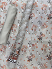 New Komal Prints Wrinkle Free 3 Piece Suit