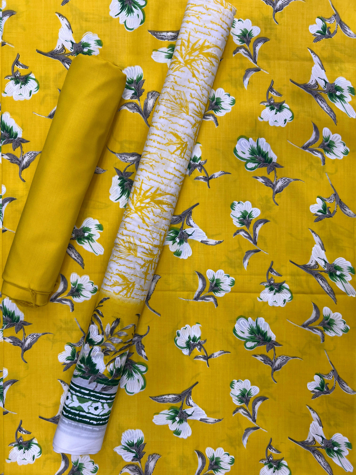 New Komal Prints Wrinkle Free 3 Piece Suit