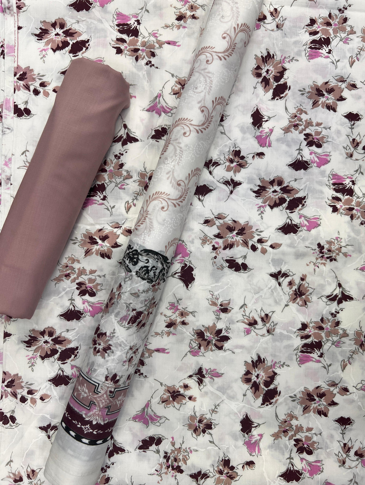 New Komal Prints Wrinkle Free 3 Piece Suit