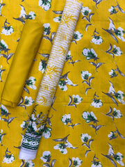 New Komal Prints Wrinkle Free 3 Piece Suit