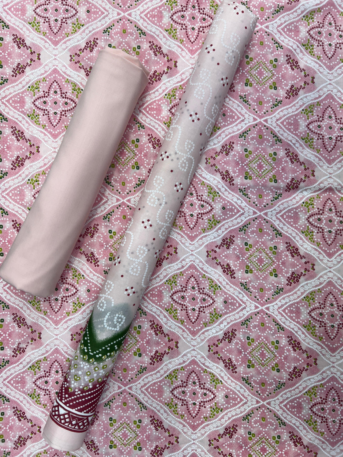 New Komal Prints Wrinkle Free 3 Piece Suit