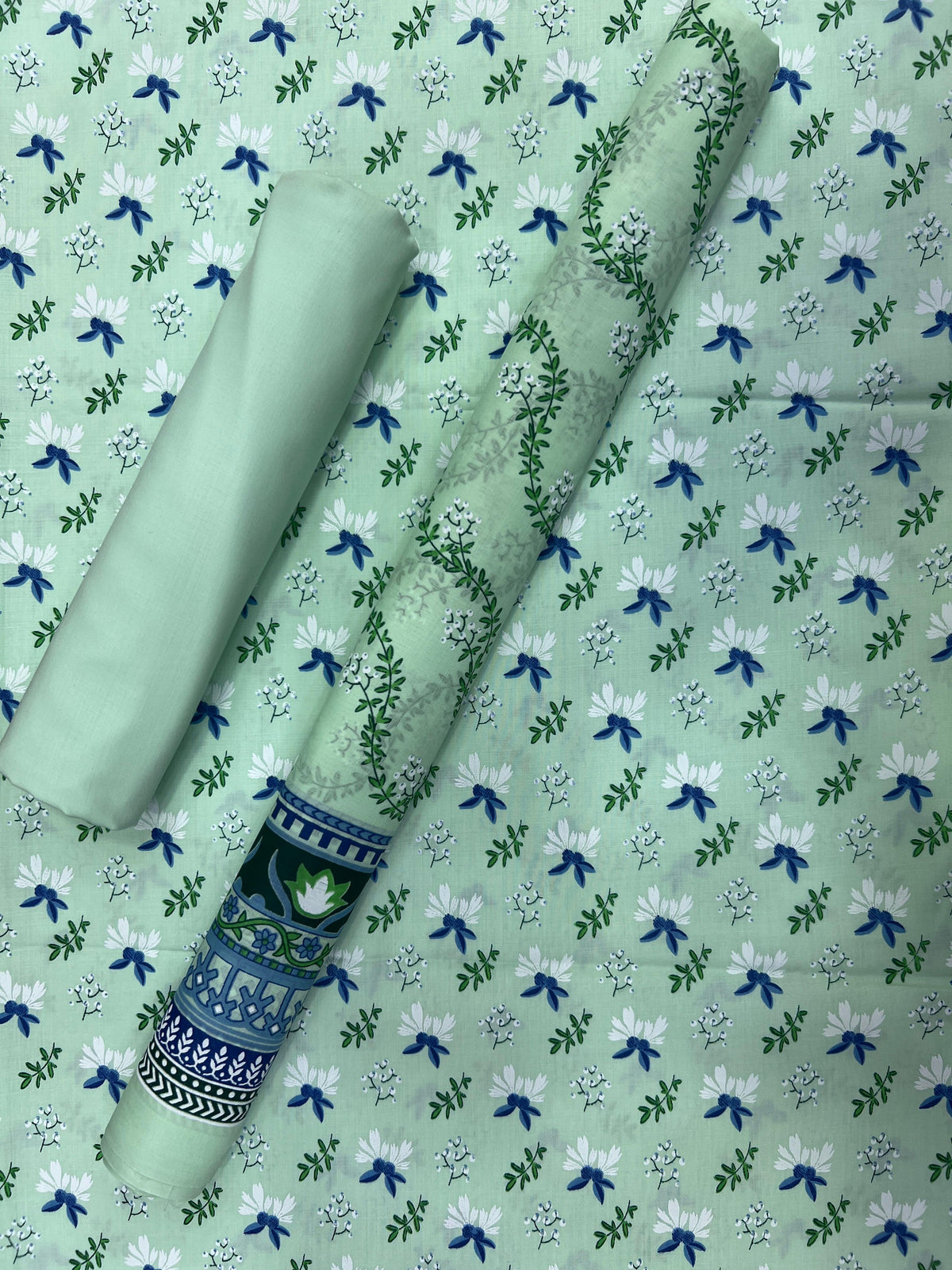 New Komal Prints Wrinkle Free 3 Piece Suit