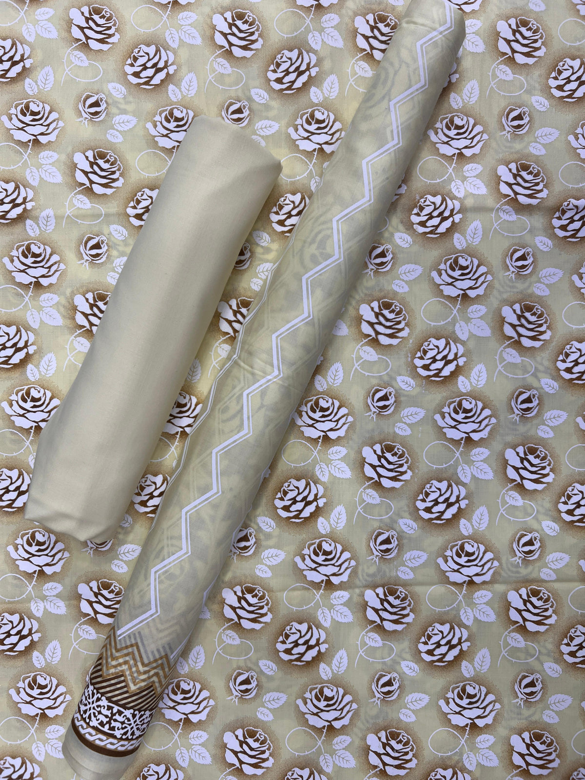 New Komal Prints Wrinkle Free 3 Piece Suit