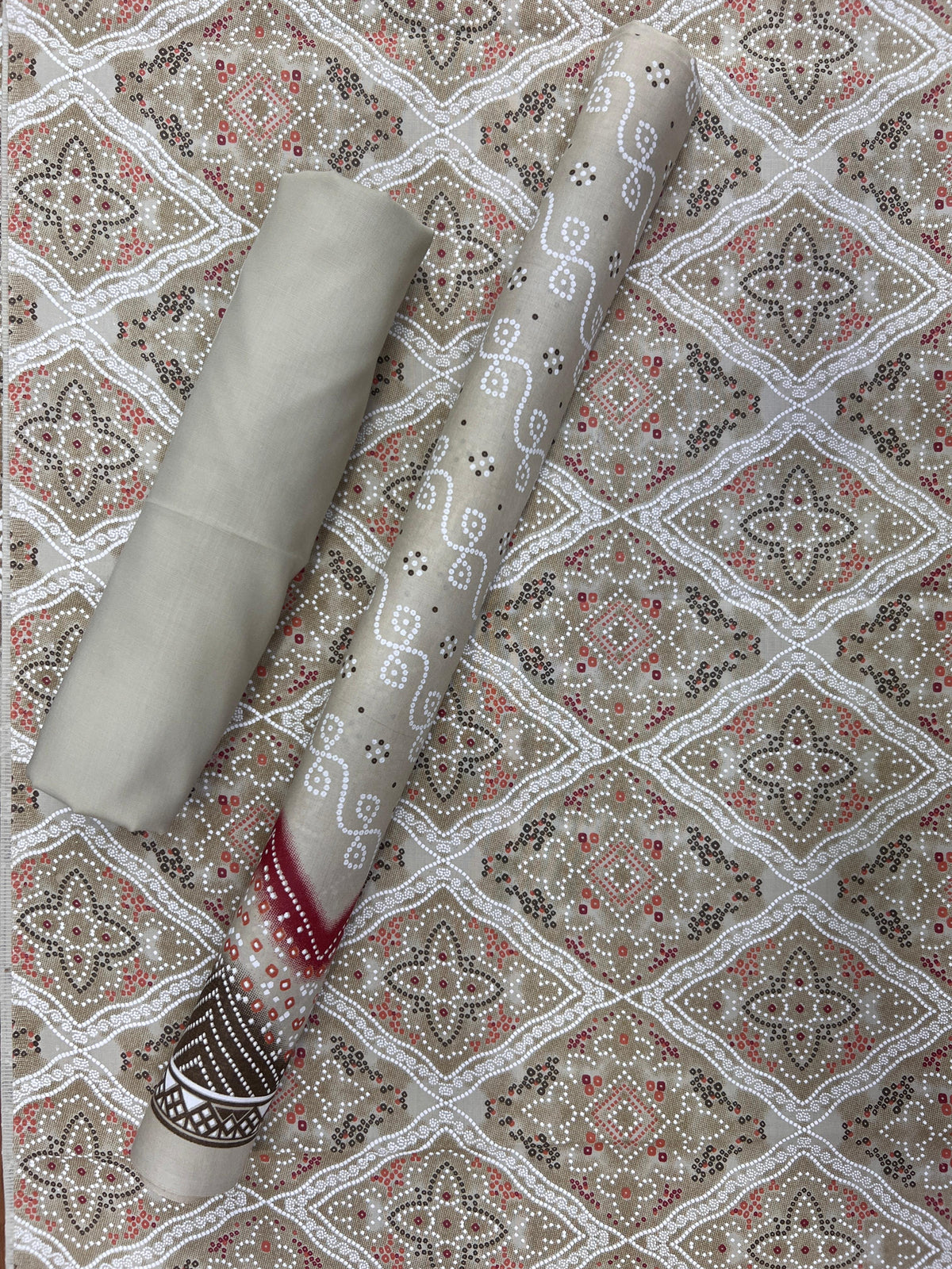 New Komal Prints Wrinkle Free 3 Piece Suit
