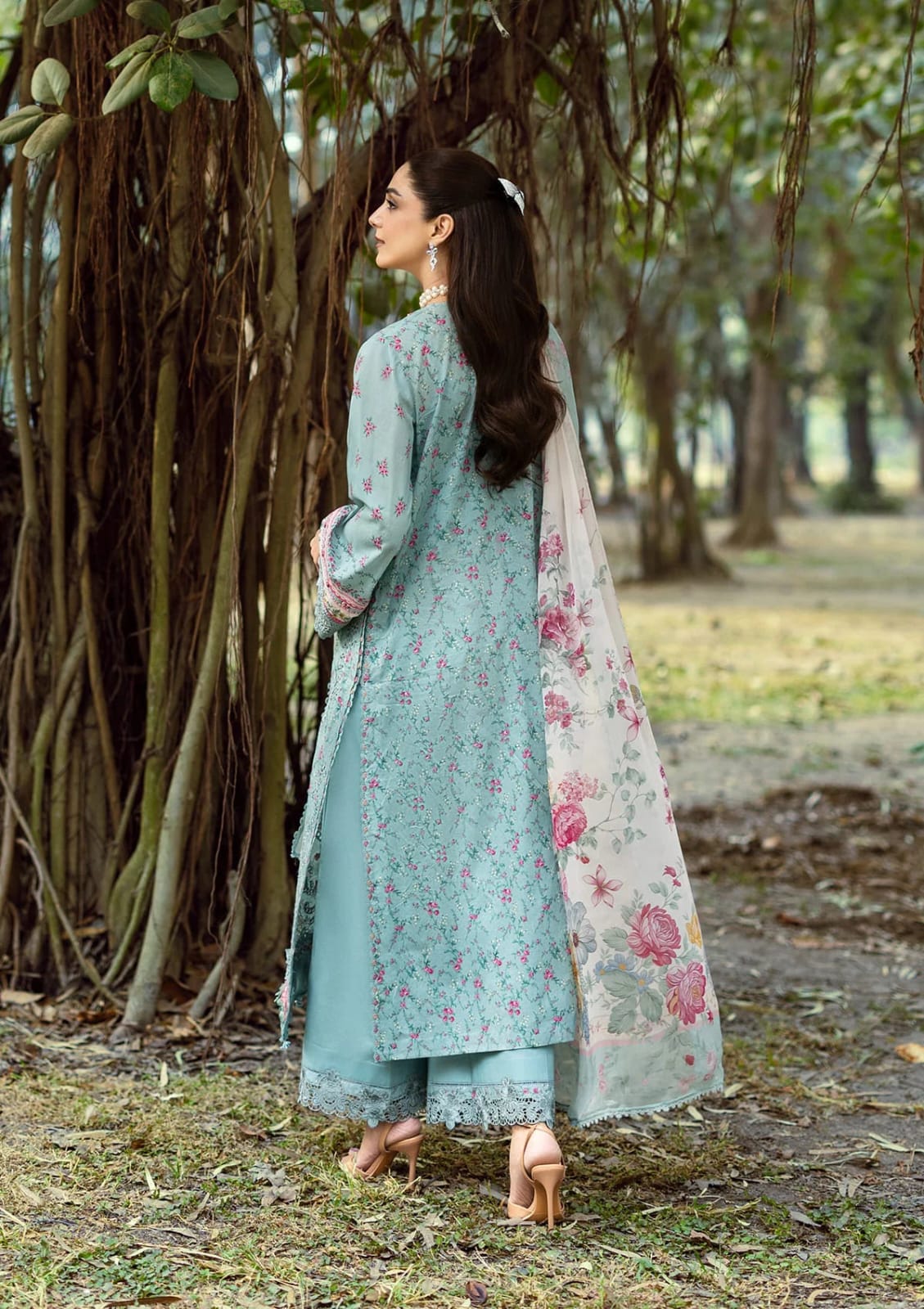 ELAF CHIKANKARI PRINTS WITH CHIFFON DUPATTA 2026