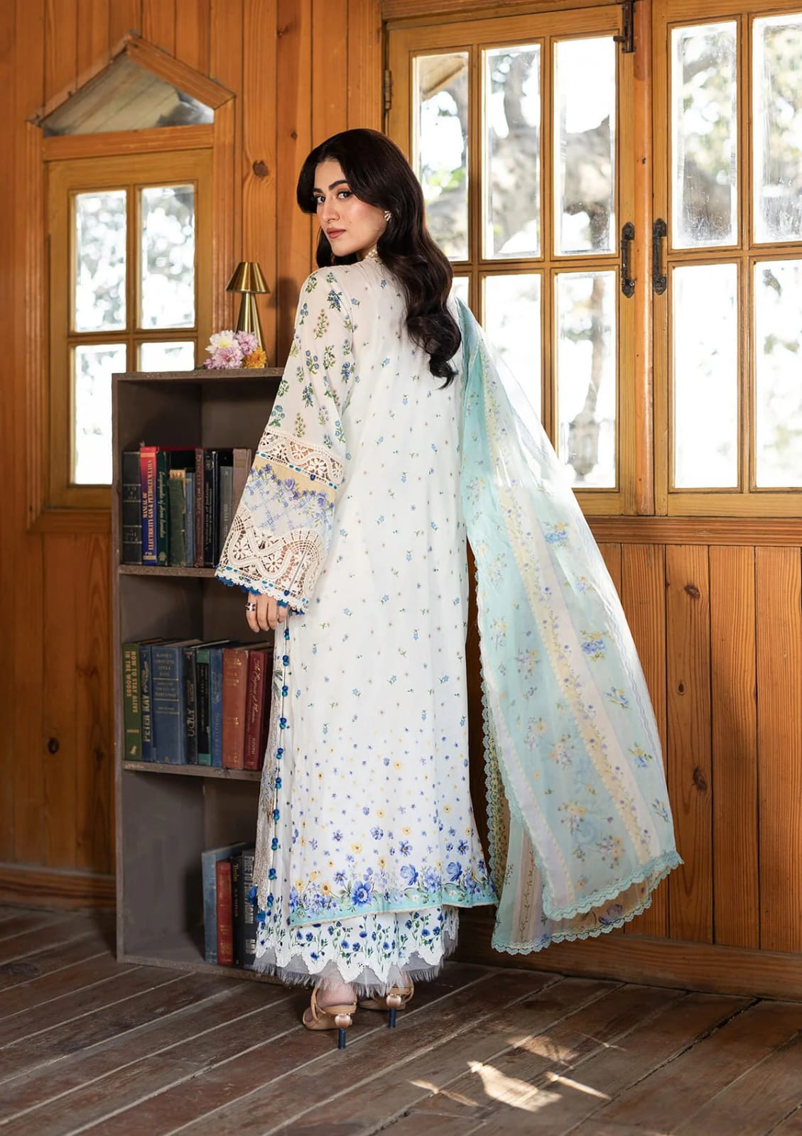 ELAF CHIKANKARI PRINTS WITH CHIFFON DUPATTA 2026