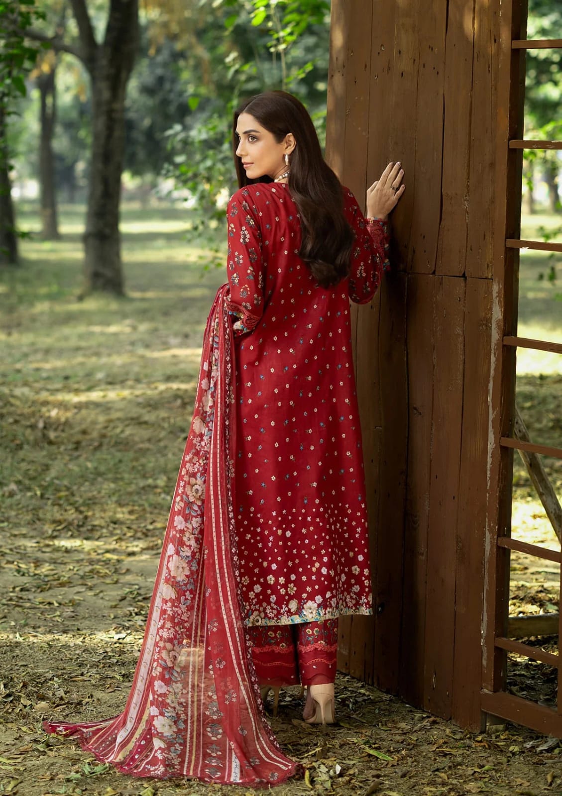 ELAF CHIKANKARI PRINTS WITH CHIFFON DUPATTA 2026