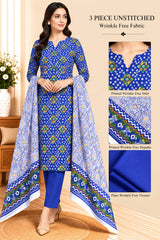 3 Piece Unstitched Wrinkle Free Fabric