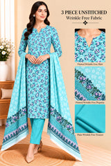 3 Piece Unstitched Wrinkle Free Fabric