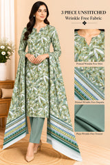 3 Piece Unstitched Wrinkle Free Fabric
