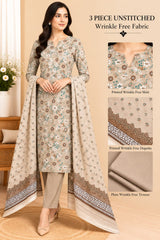 3 Piece Unstitched Wrinkle Free Fabric