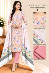 3 Piece Unstitched Wrinkle Free Fabric