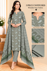 3 Piece Unstitched Wrinkle Free Fabric