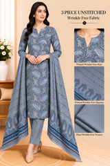 3 Piece Unstitched Wrinkle Free Fabric